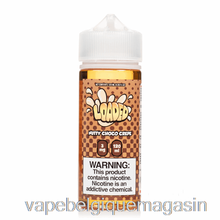 Vape Juice Noisette Choco Crêpe - E-liquide Chargé - Vapeurs Impitoyables - 120ml 6mg